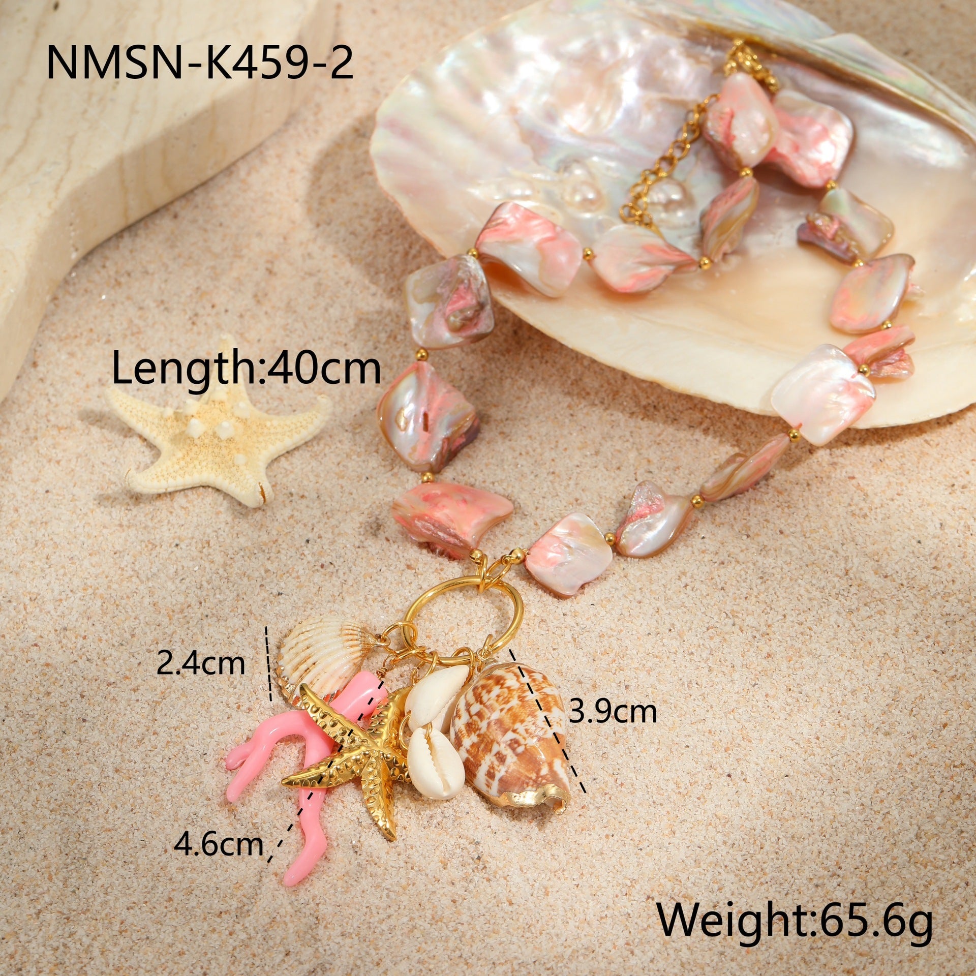 Wholesale Ocean Series Holiday Style Necklace Bracelet Earrings Summer Jewelry